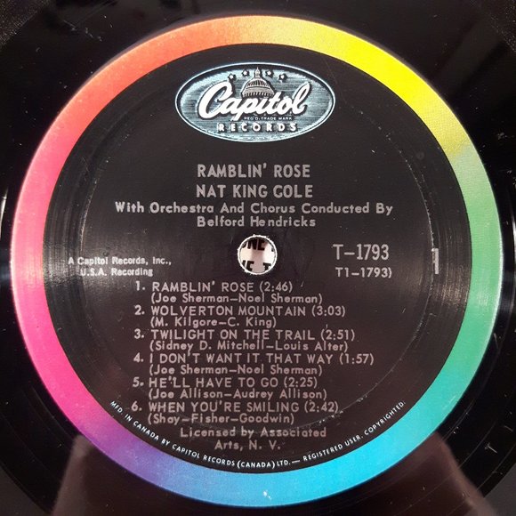 Nat King Cole - Ramblin Rose - Vinyl LP Record - Picture 3 of 4